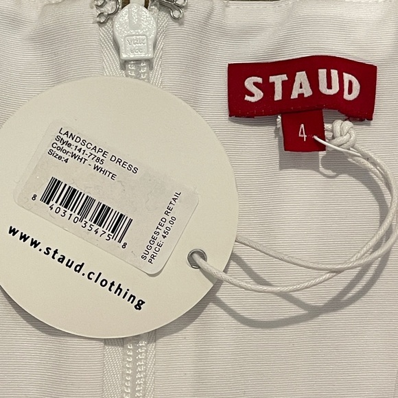 STAUD LANDSCAPE DRESS WHITE （Size 4） - Picture 12 of 12